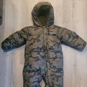 Columbia down kids winter onsie jacket 12 - 18 months